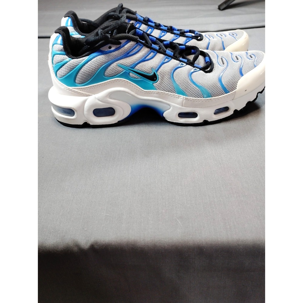 Nike Air Max Plus GS 7Y Women 8.5 Grey Royal Blue CD0609‑019 Running Trail Shoe*